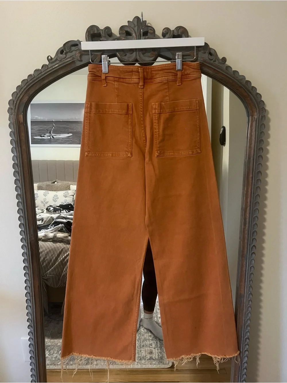 Zara marine straight jeans
